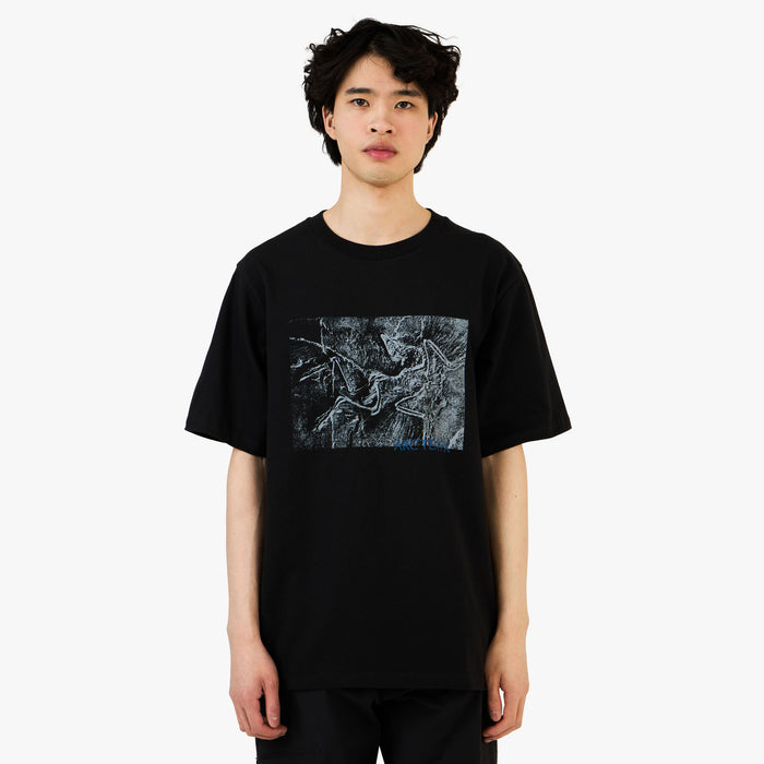 Arc'teryx Kragg Cotton Lithographica T-Shirt / Black 1