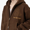 4YE Gear Zip Hoodie / Brown / Light Brown 4