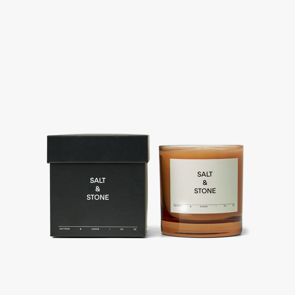 Salt & Stone Candle / Saffron & Ceadar