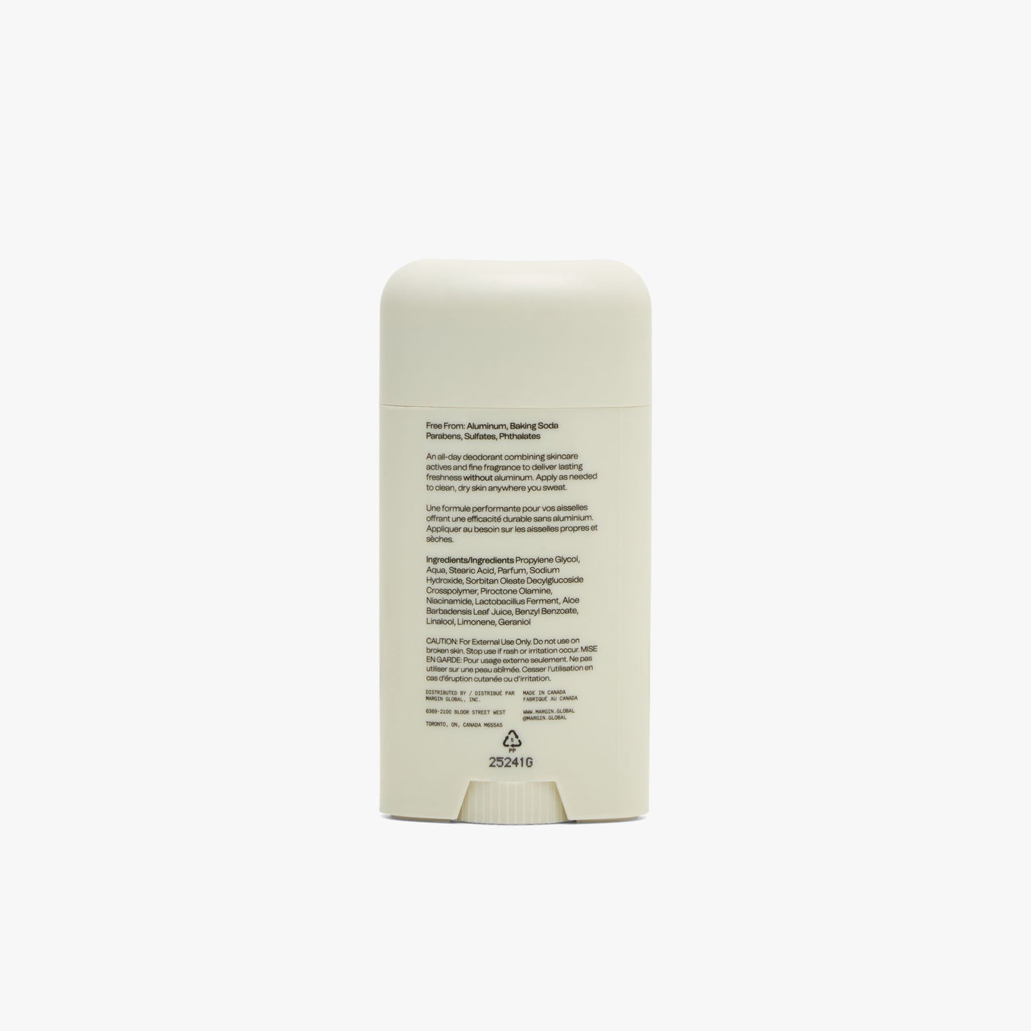 Margin Sans Aluminium Clean Performance Déodorant Congé de jardinage