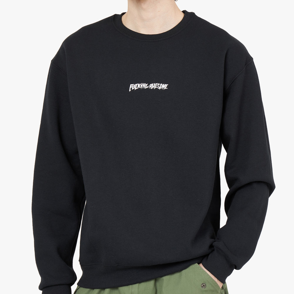 Fucking Awesome Little Stamp Crewneck Black