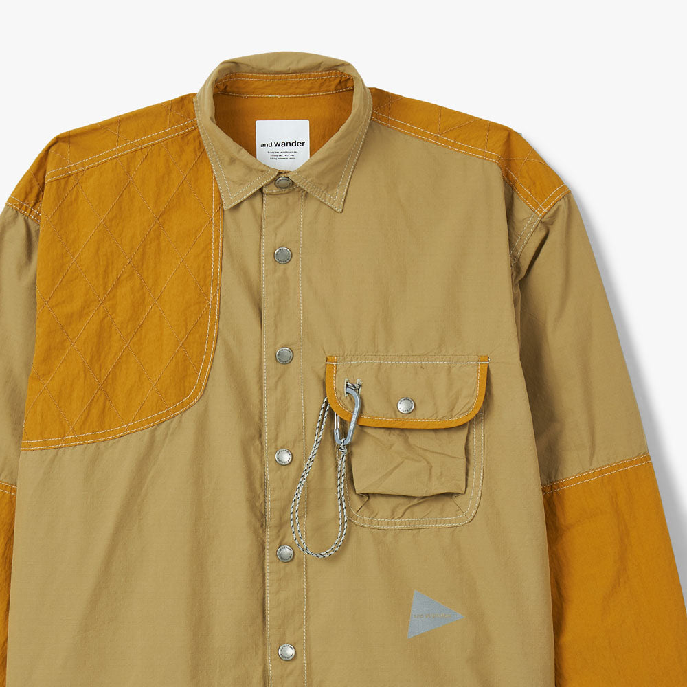 and wander Cordura Rip Mix Shirt / Beige – Livestock