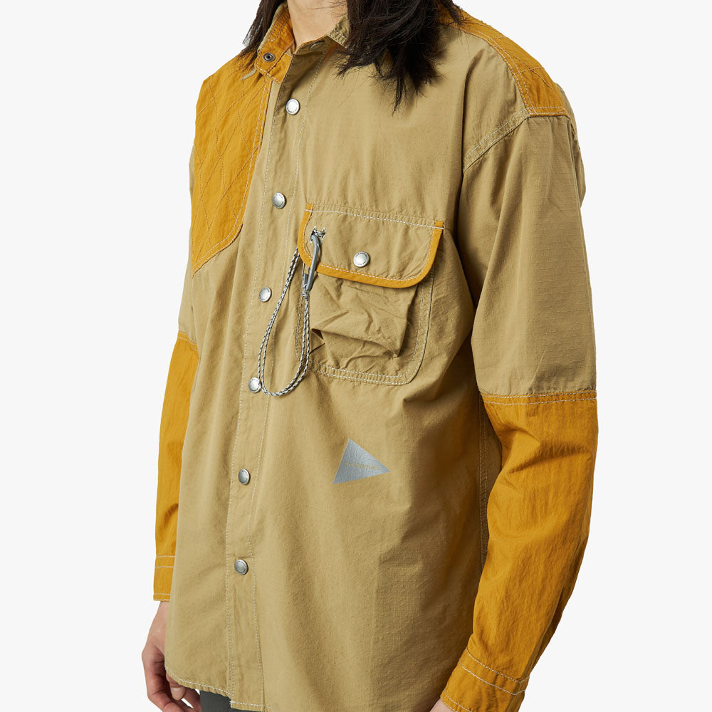 and wander Cordura Rip Mix Shirt / Beige – Livestock