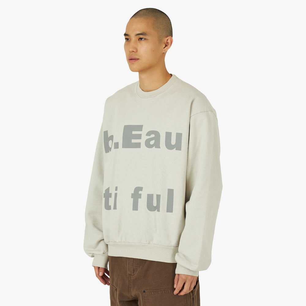 b.Eautiful Puku-Puku Crewneck / Cement – Livestock