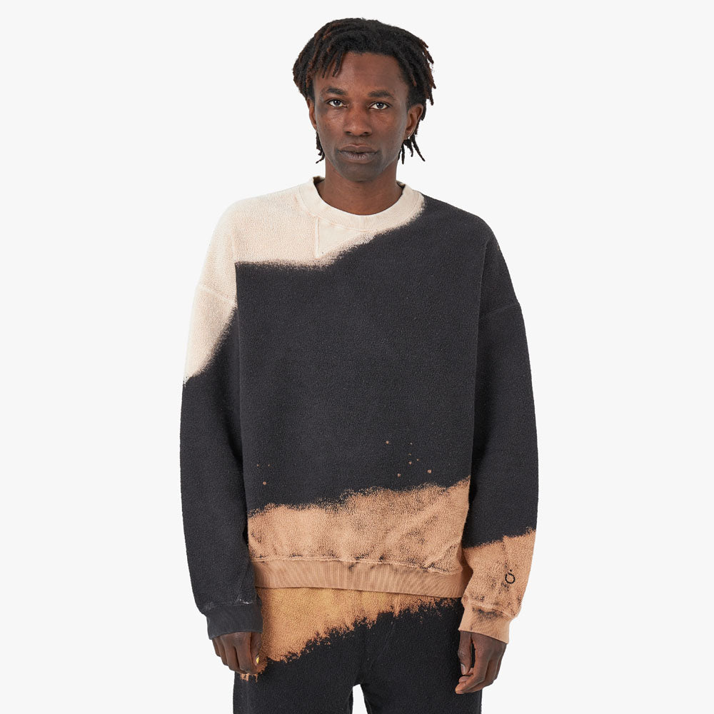 NOMA t.d. Hand Dyed Twist Sweater / Black