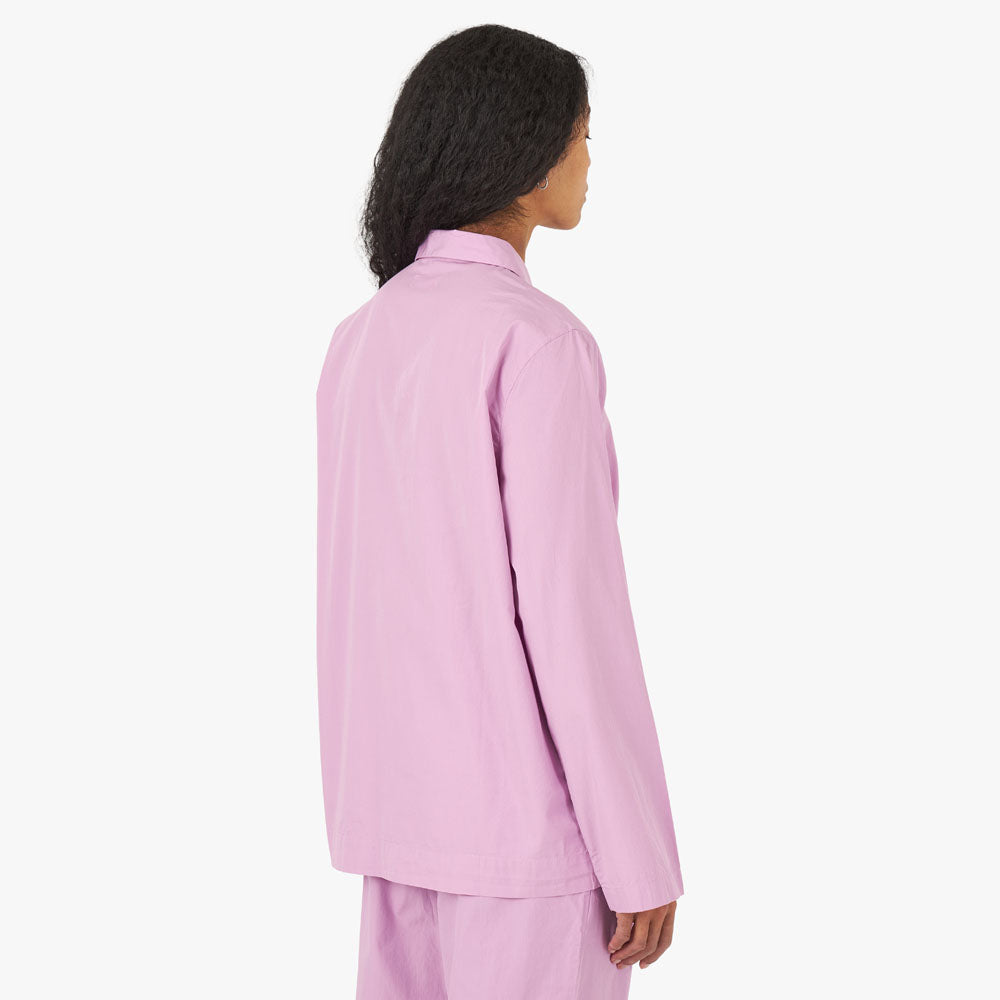 Tekla Popeline Chemise à manches longues / Rose Mauve