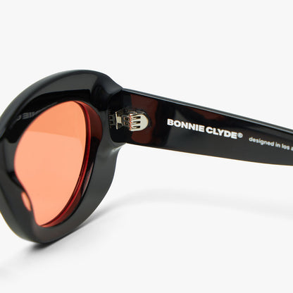 Bonnie Clyde Portal Lunettes de soleil Noir / Orange