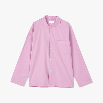 Tekla Popeline Chemise à manches longues / Rose Mauve