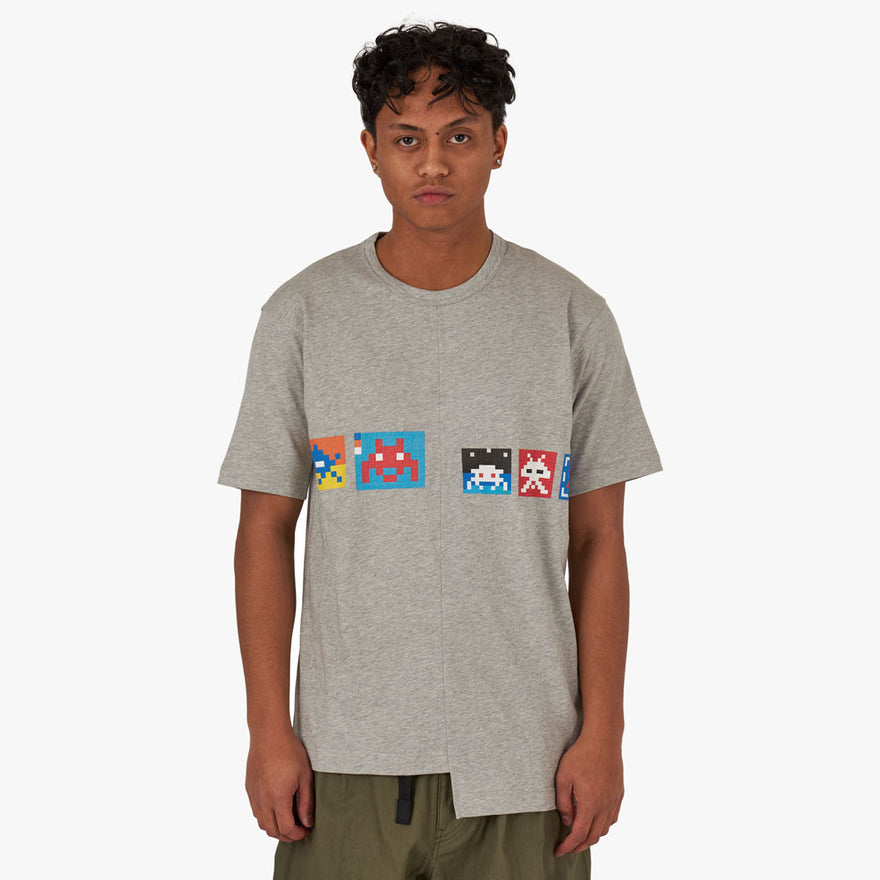 T-shirt Invader Knit de COMME des GARÇONS SHIRT / Gris – Livestock